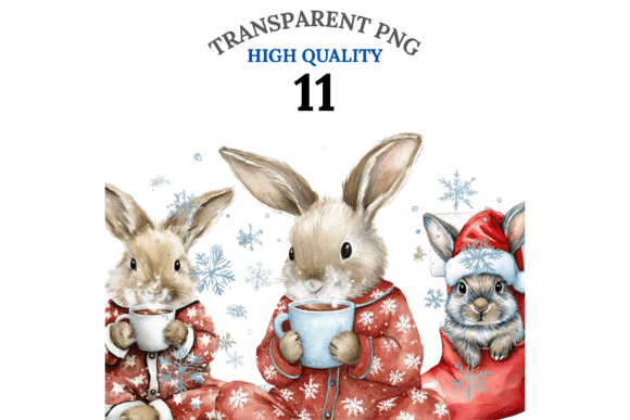 11 Christmas Bunny Clipart Review