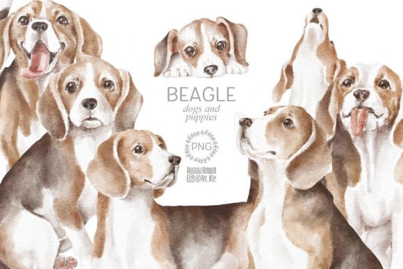 Beagle Christmas Halloween Patterns Review: Illustrations for Sellers