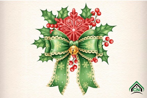Christmas Holly Bow PNG Review: Elevate Your Holiday Illustrations