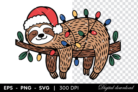 Cute Sloth Sleeping with Christmas Light Review for Real Projects