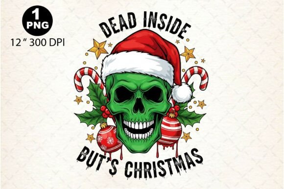 Dead Inside Christmas Clipart: Illustrations for Real Crafters