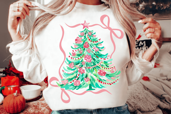 Floral Coquette Christmas Tree Png Review for Illustrations