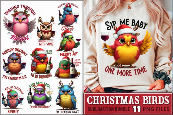 Sarcastic Christmas Birds Sublimation: A Designer’s Review for Brand Identity and Illustrations