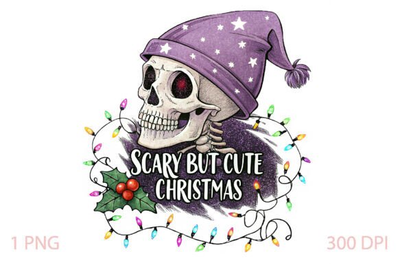 Scary but Cute Christmas PNG in Illustrations