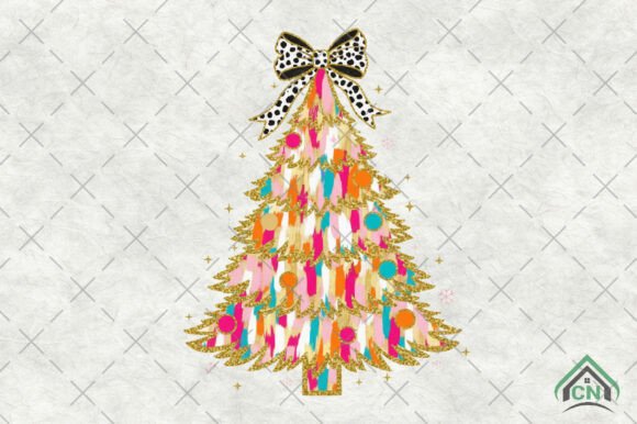 Whimsical Brushstroke Christmas Tree PNG Review