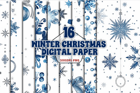 Winter Christmas Digital Paper PNG: A Designer’s Review for Illustrations